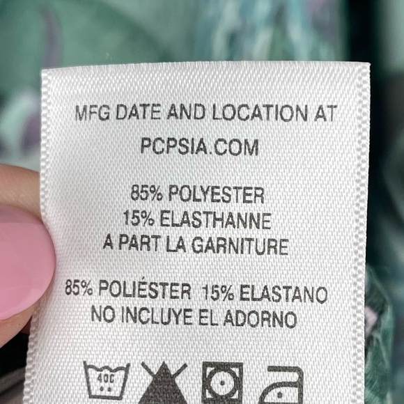 Patagonia Women’s Magnolia Spring Palm Tropical Active Dress Size Small - Picture 7 of 8